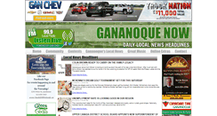 Desktop Screenshot of gananoquenow.ca